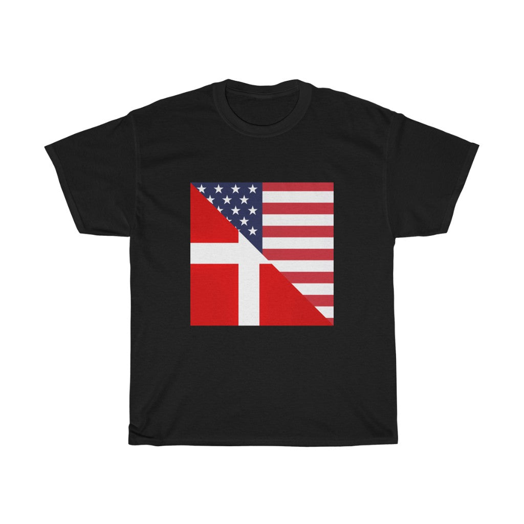 Denmark American Flag Tee | Unisex Danish Danes Men Women Shirt