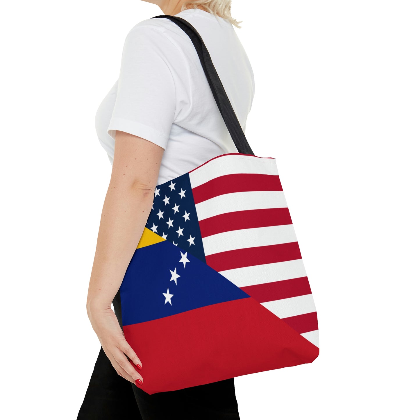 Venezuela American Flag Half Venezuelan USA Tote Bag | Shoulder Bag