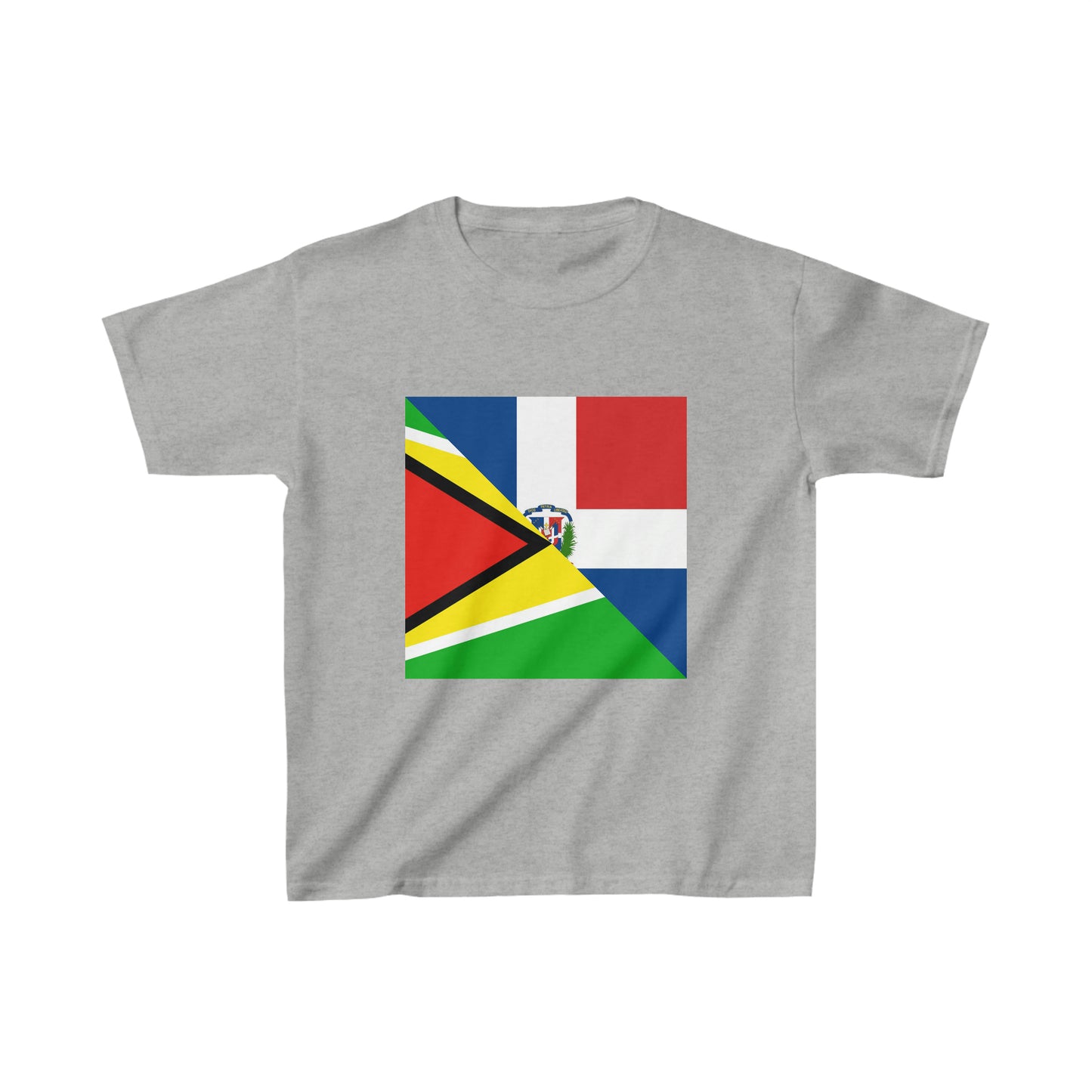 Kids Guyanese Dominican Republic Flag Guyana DR T-Shirt | Unisex Tee Shirt