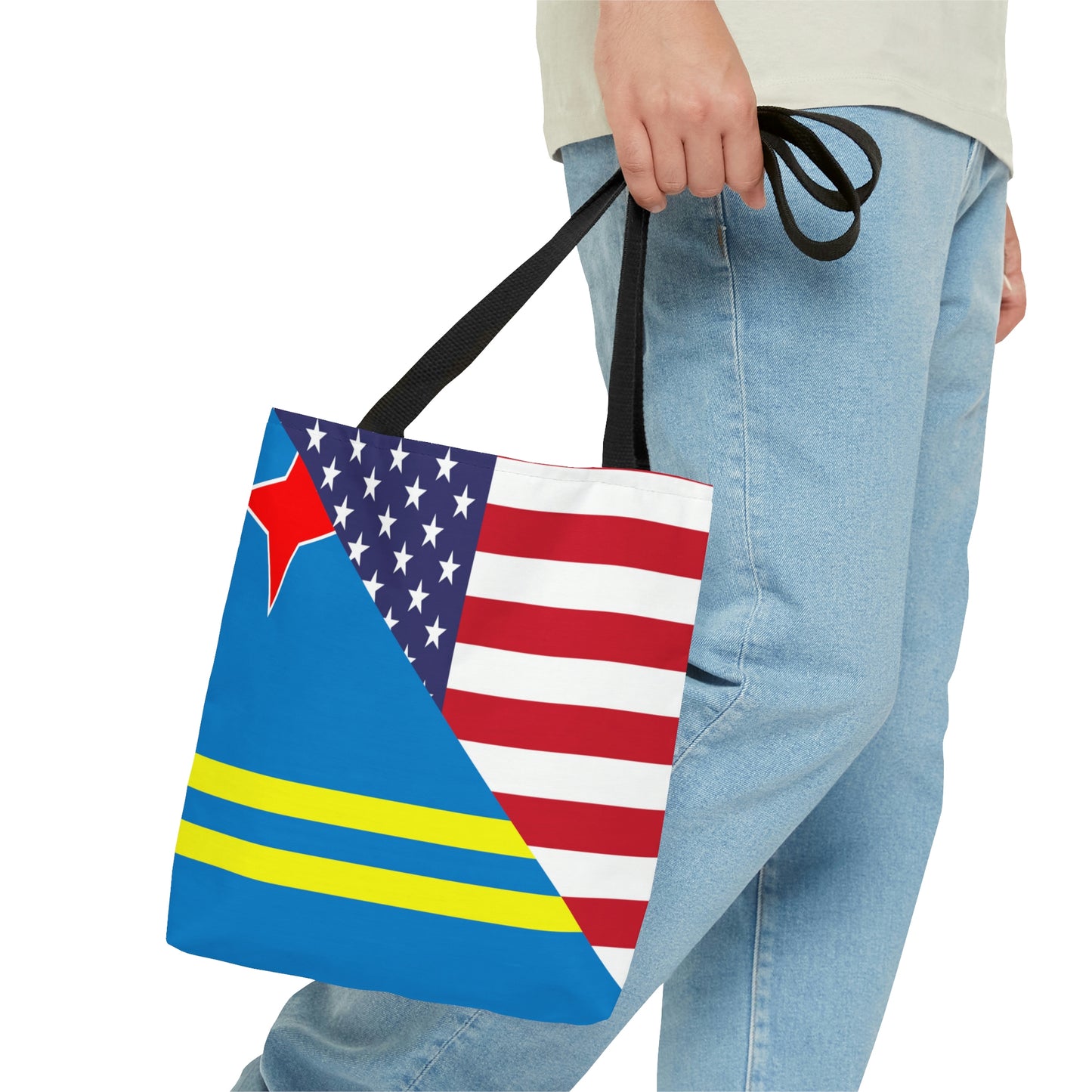 Aruba American Flag Aruban USA Tote Bag | Shoulder Bag