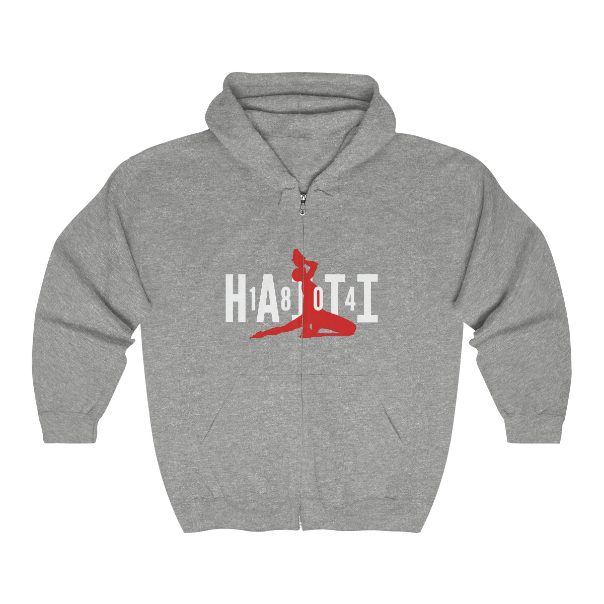 1804 Neg Mawon Haiti Neg Marron Red 2 Zip Hoodie | Hooded Sweatshirt