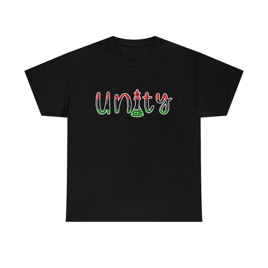 Black Unity Queen Chess Piece Shirt | Unisex African Diaspora Flag T-Shirt