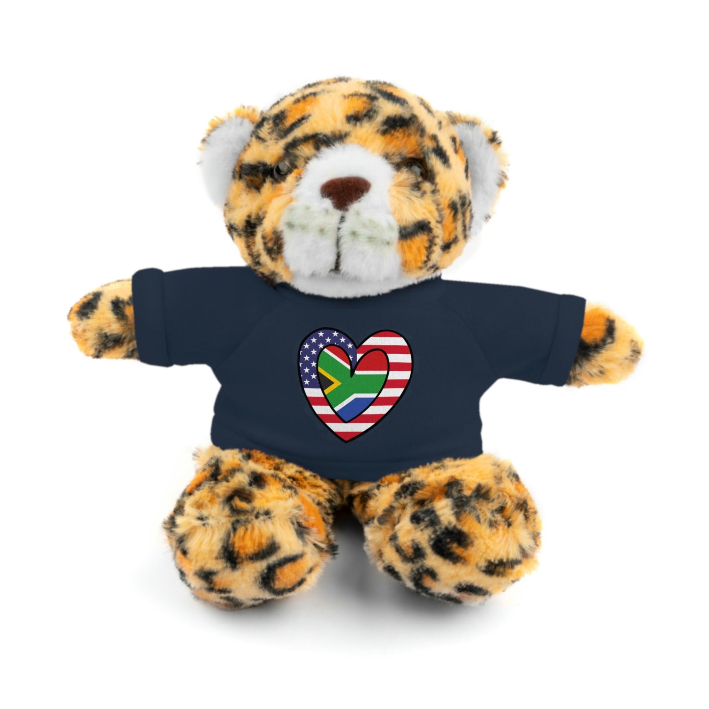 South African American Valentines Day Gift Stuffed Animal | SA USA Flag Toy