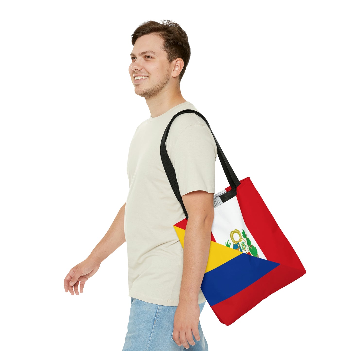 Peru Colombia Flag Peruvian Colombian Tote Bag | Shoulder Bag