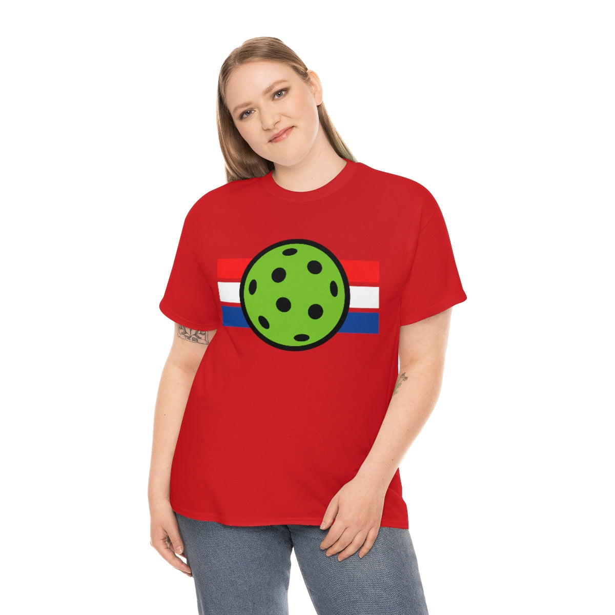 Pickleball Red White and Blue Tee Shirt | Unisex Pickle Ball T-Shirt