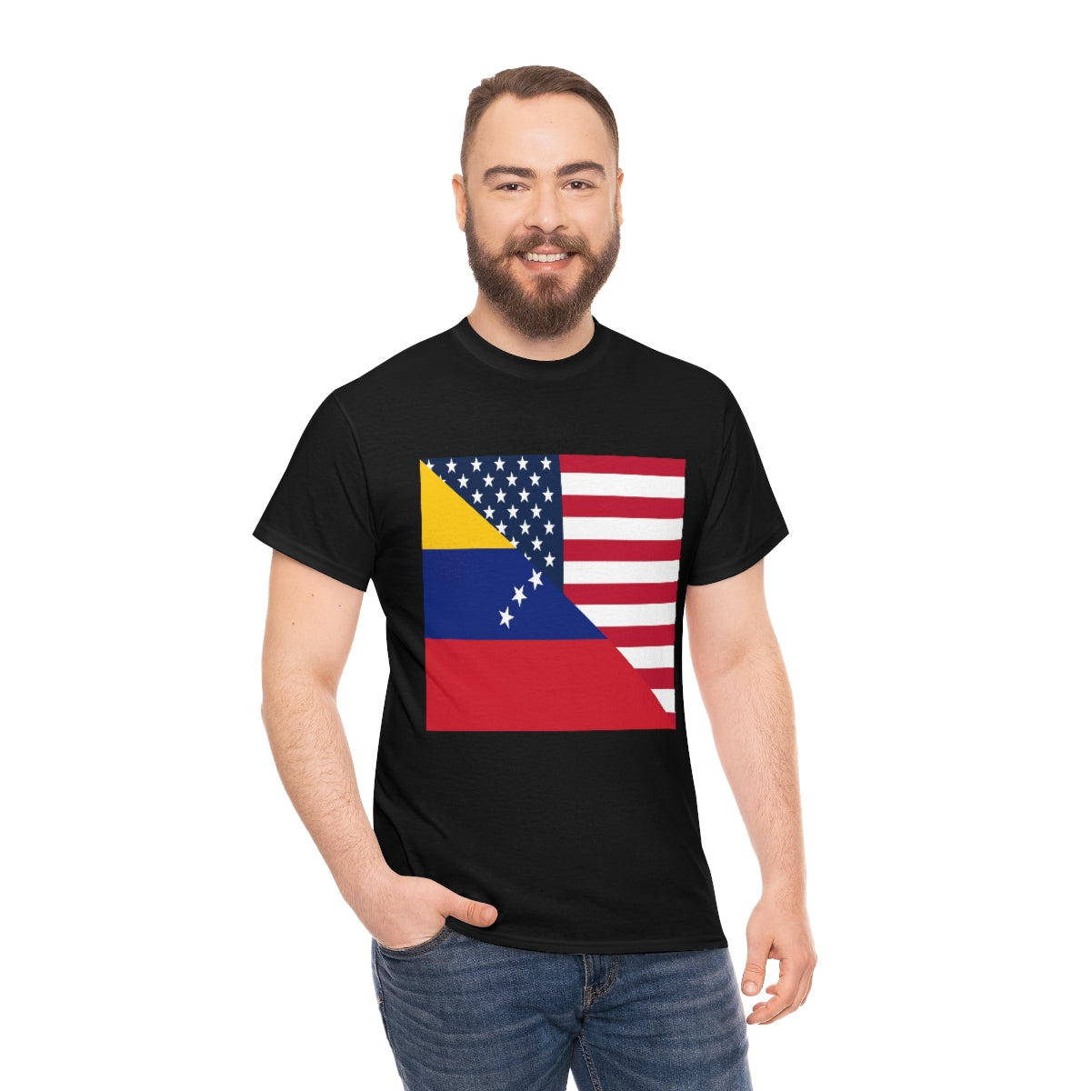 Venezuelan American Flag T-Shirt | Unisex Venezuela USA Tee Shirt