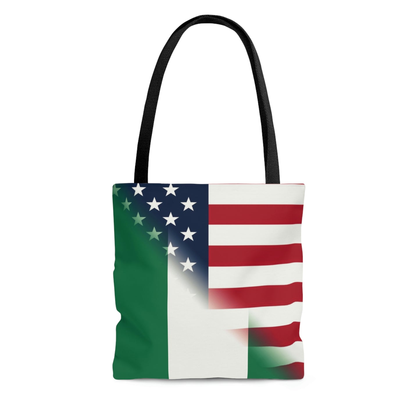 Nigeria America Flag | United States Half Nigerian Tote Bag | Shoulder Bag