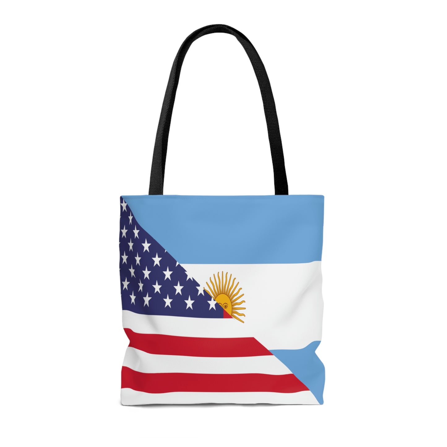 Argentina American Flag Argentinian USA Half Tote Bag | Shoulder Bag