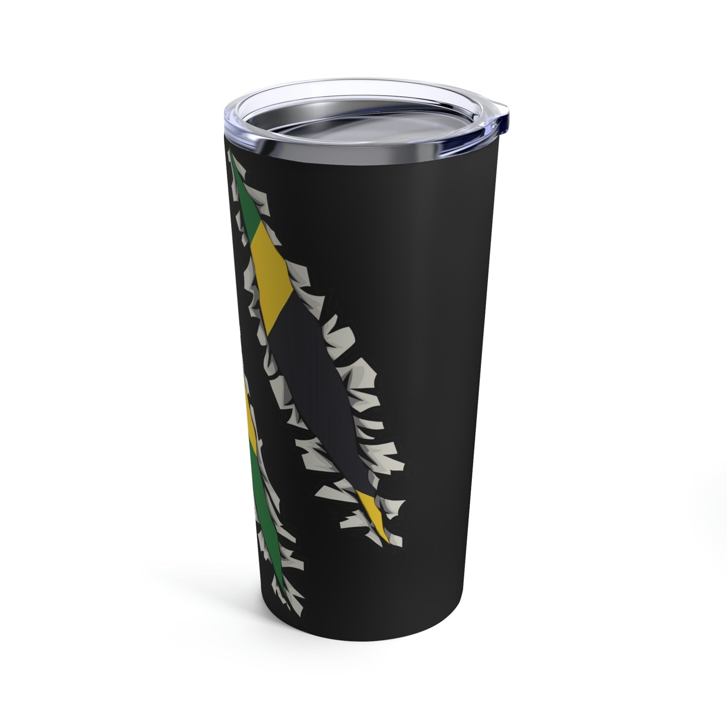 Slashed Jamaican Flag | Jamaica Woman Tumbler 20oz