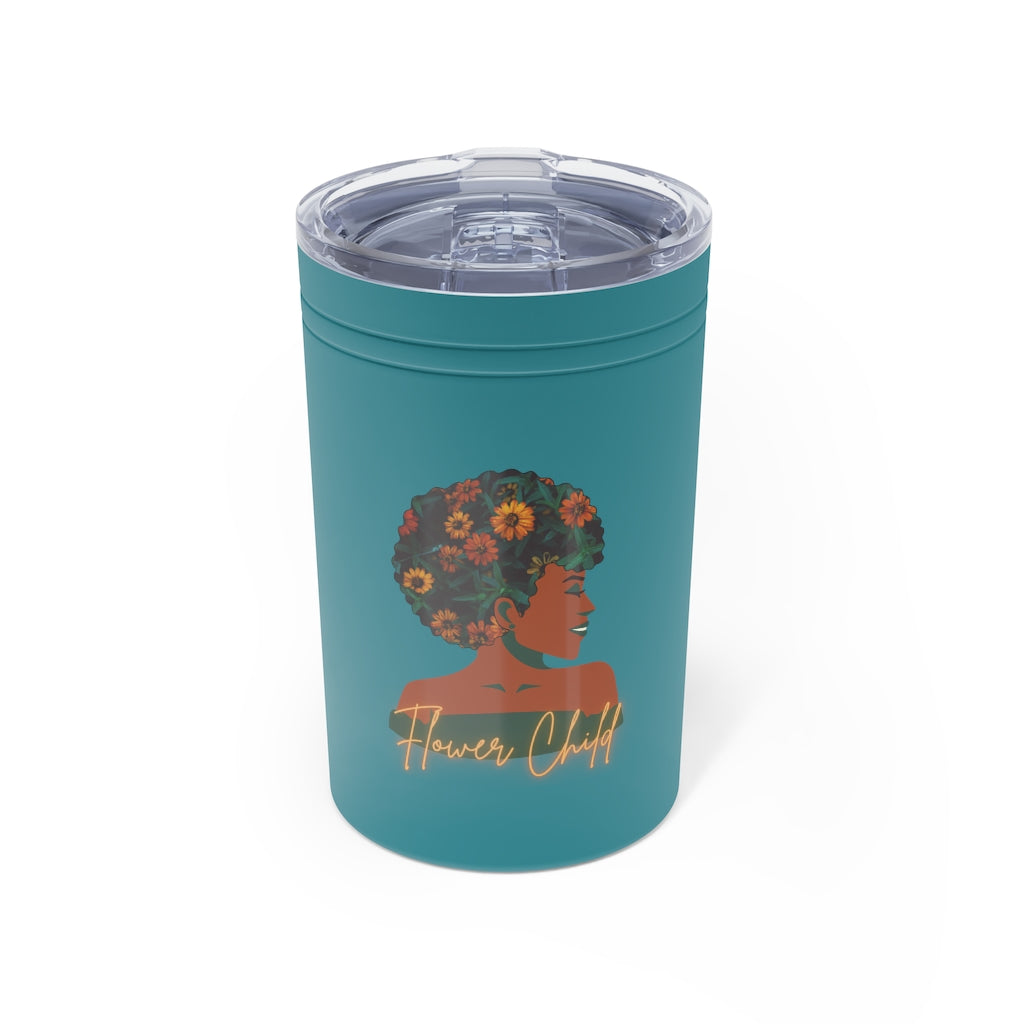 Flower Child Container | Earth Lady Vacuum Tumbler & Insulator, 11oz.