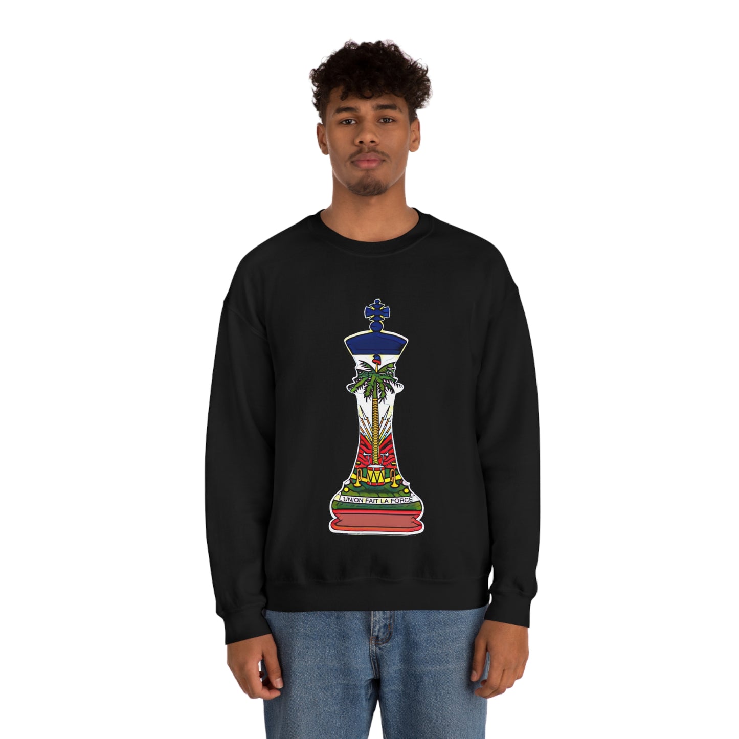 Haitian King Flag Crewneck Sweatshirt