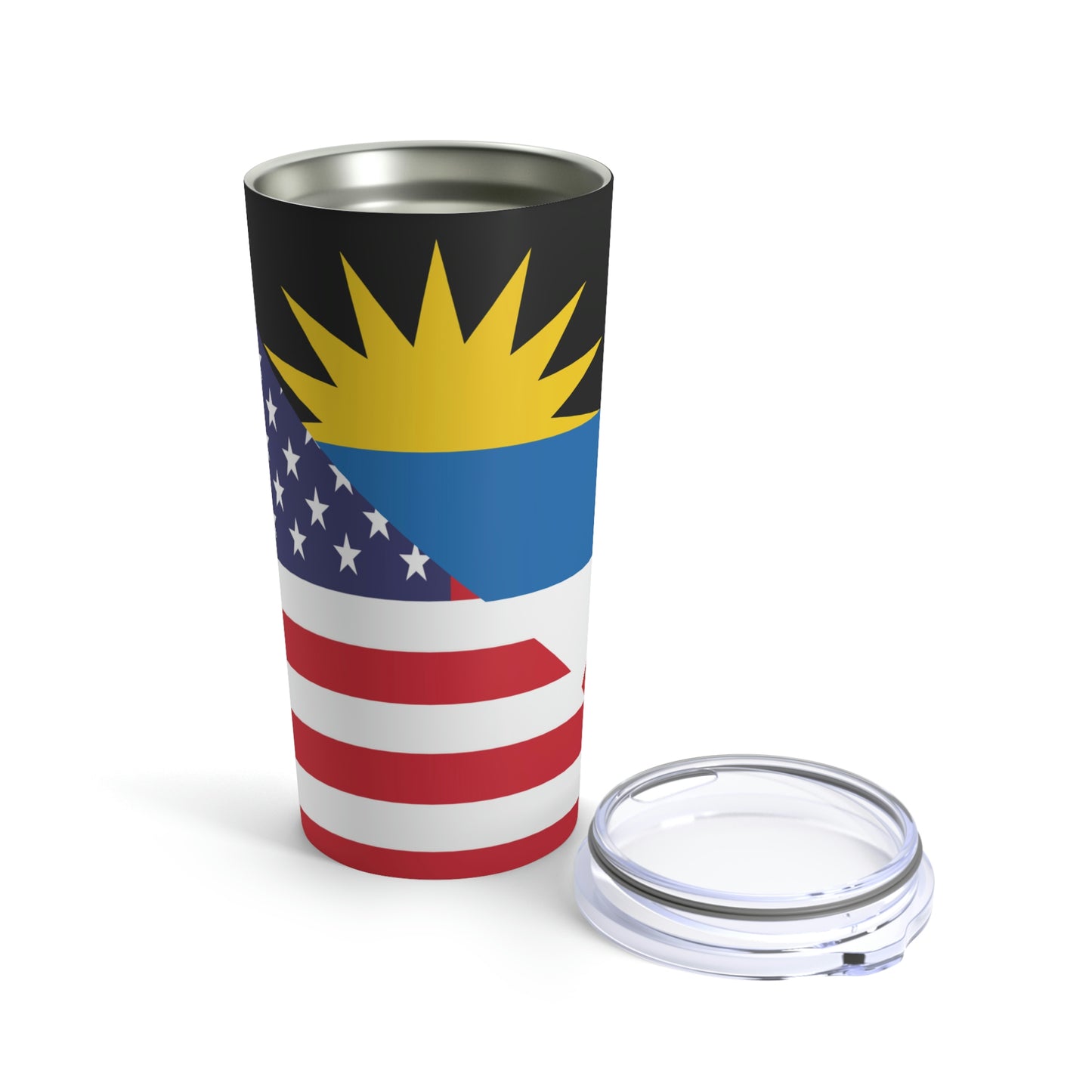 Antigua and Barbuda American Flag Antiguan USA Tumbler 20oz