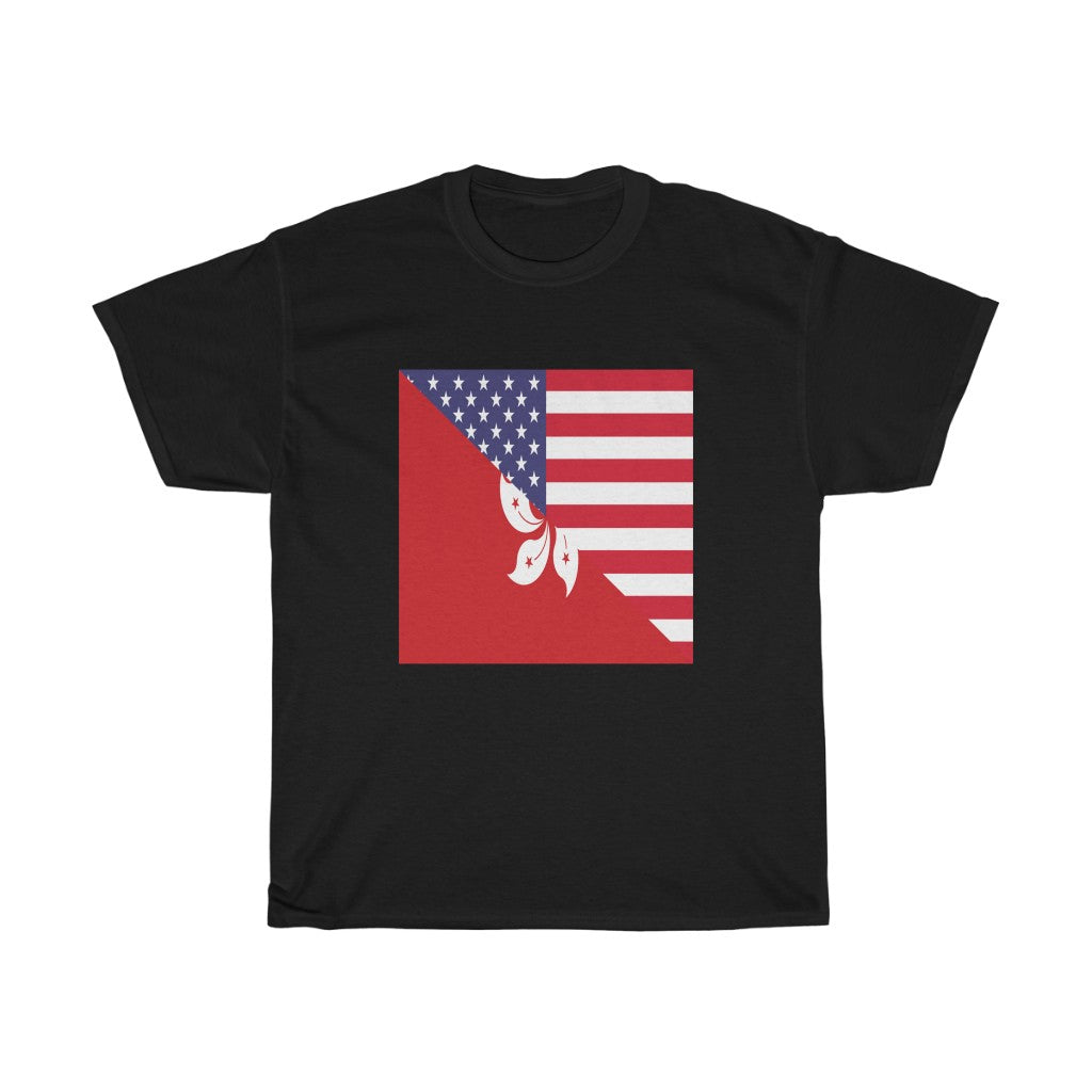 Hong Kong American Flag Tee | Unisex Kongers USA Shirt