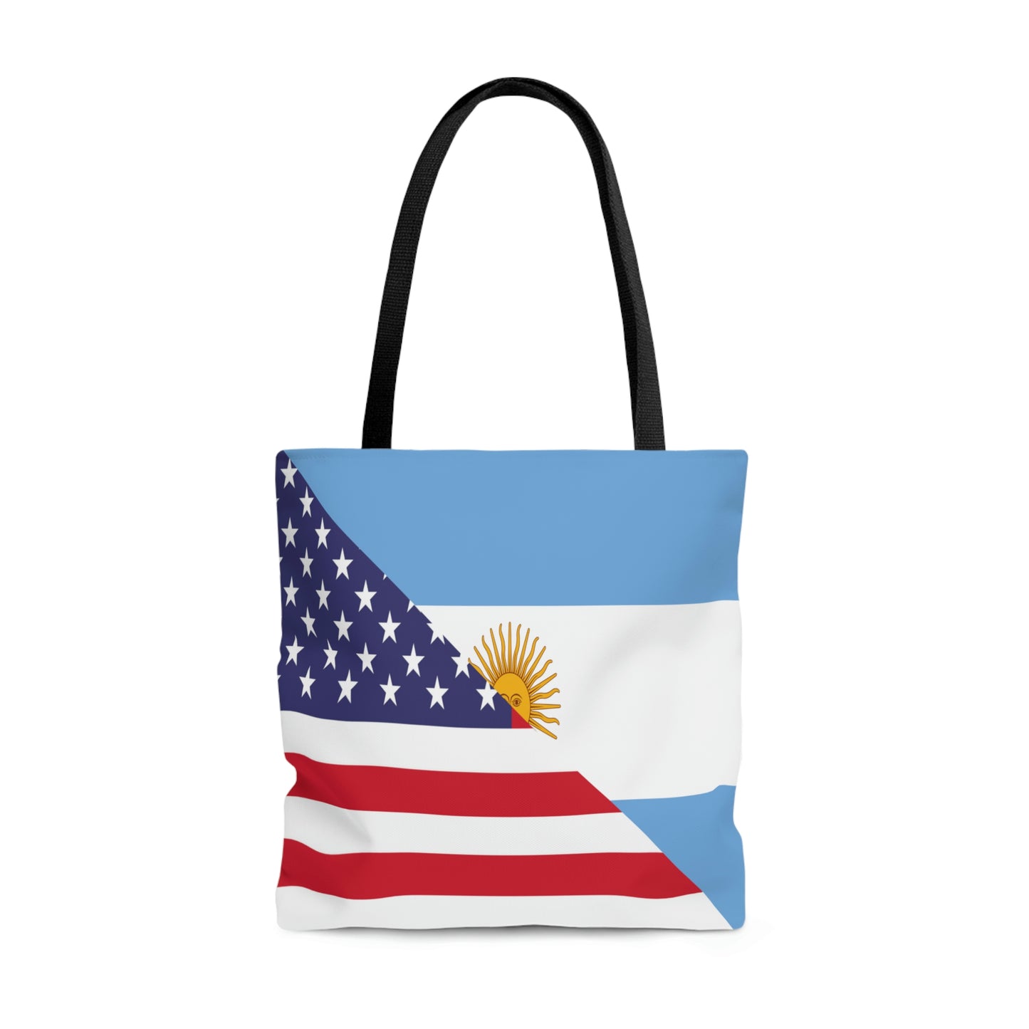 Argentina American Flag Argentinian USA Half Tote Bag | Shoulder Bag