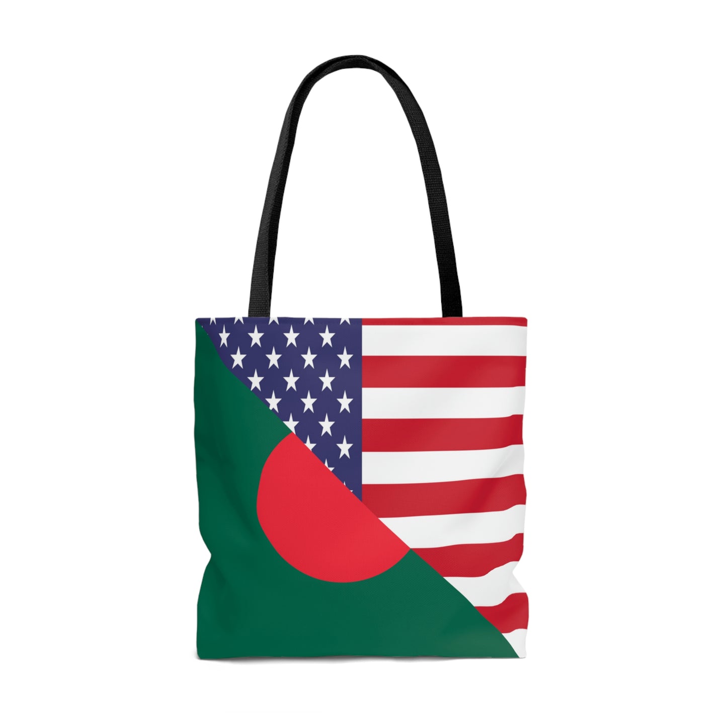 Bangladesh American Flag Half USA Tote Bag | Shoulder Bag