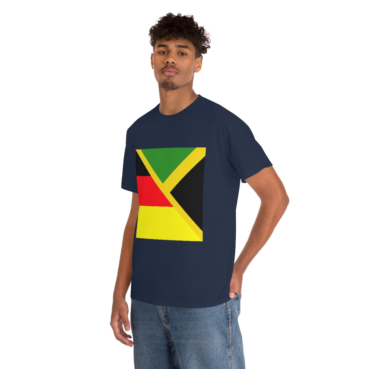 Jamaican German Flag Tee Shirt | Unisex Jamaica Germany USA Tshirt