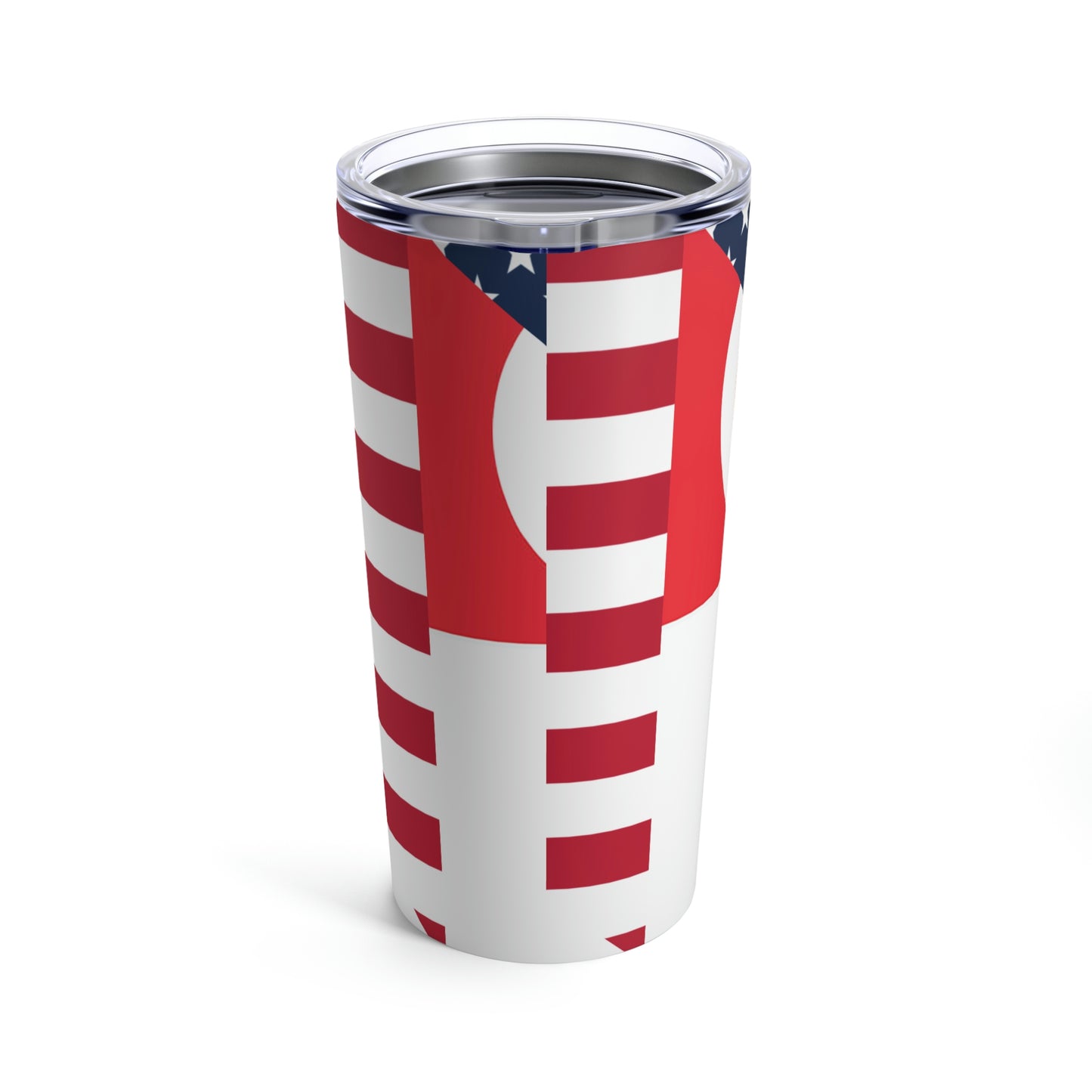 Singapore American Flag Half Singaporean USA Tumbler 20oz Beverage Container