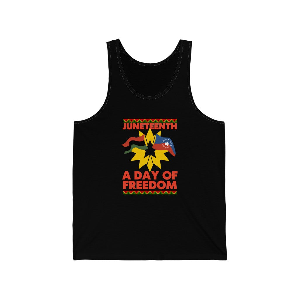 Juneteenth A Day of Freedom Tank Top | Unisex June 19, 1865 Men Women