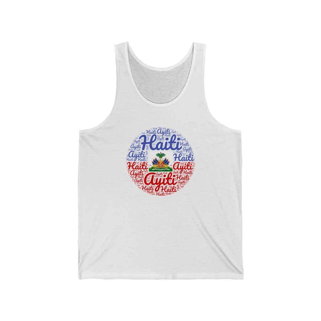 Haiti Ayiti Flag Coat of Arms Tank Top | Unisex Haitian Apparel