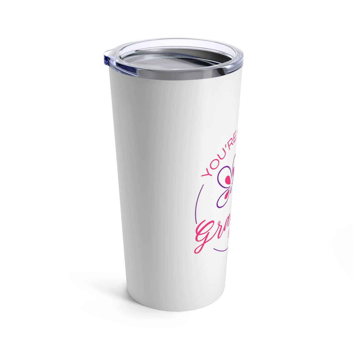 New Grandma Gift Mothers Day Best Grandmother Pink Tumbler 20oz Beverage Container