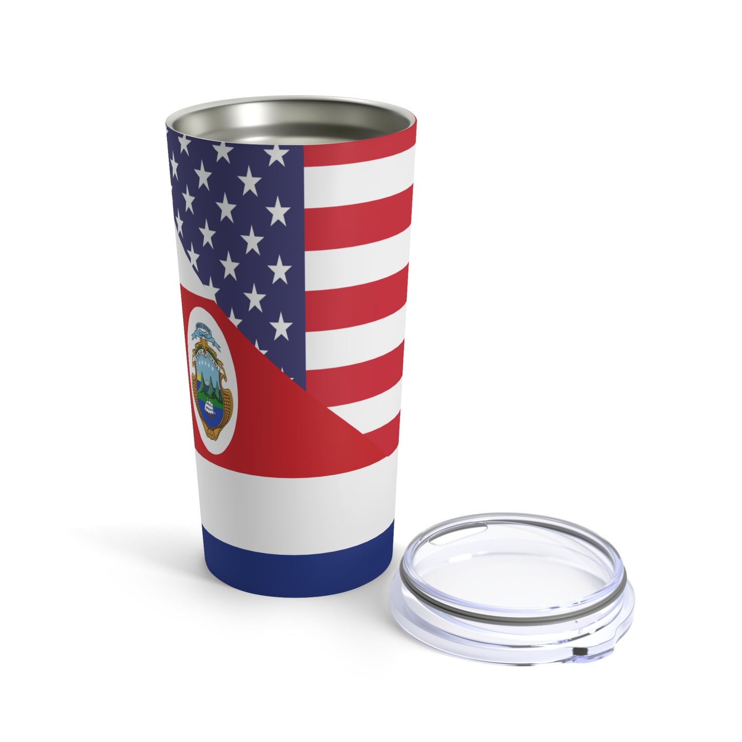 Costa Rican American Flag USA Tumbler 20oz