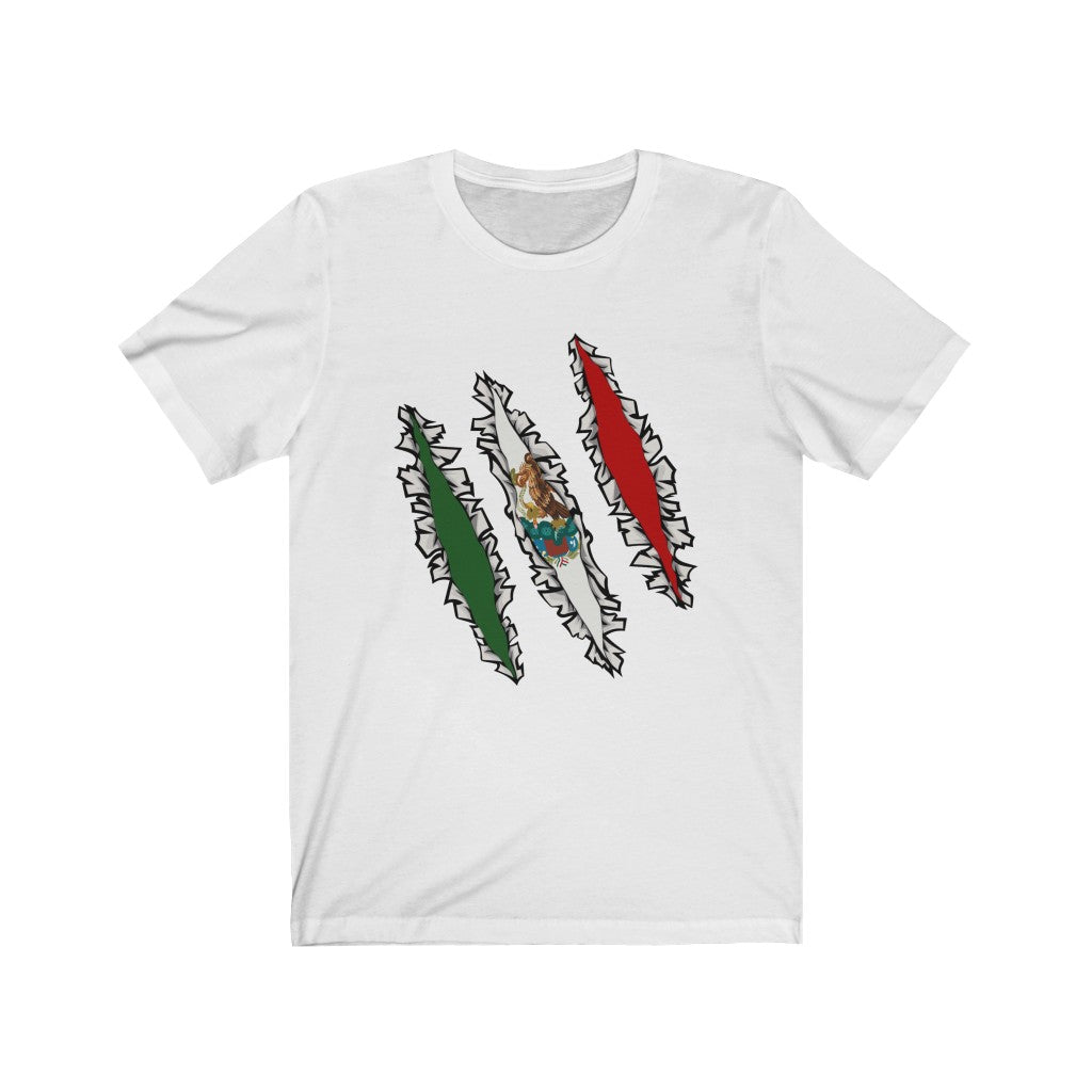 Slashed Mexican Flag Shirt | Mexico Tee Men Women Clothing