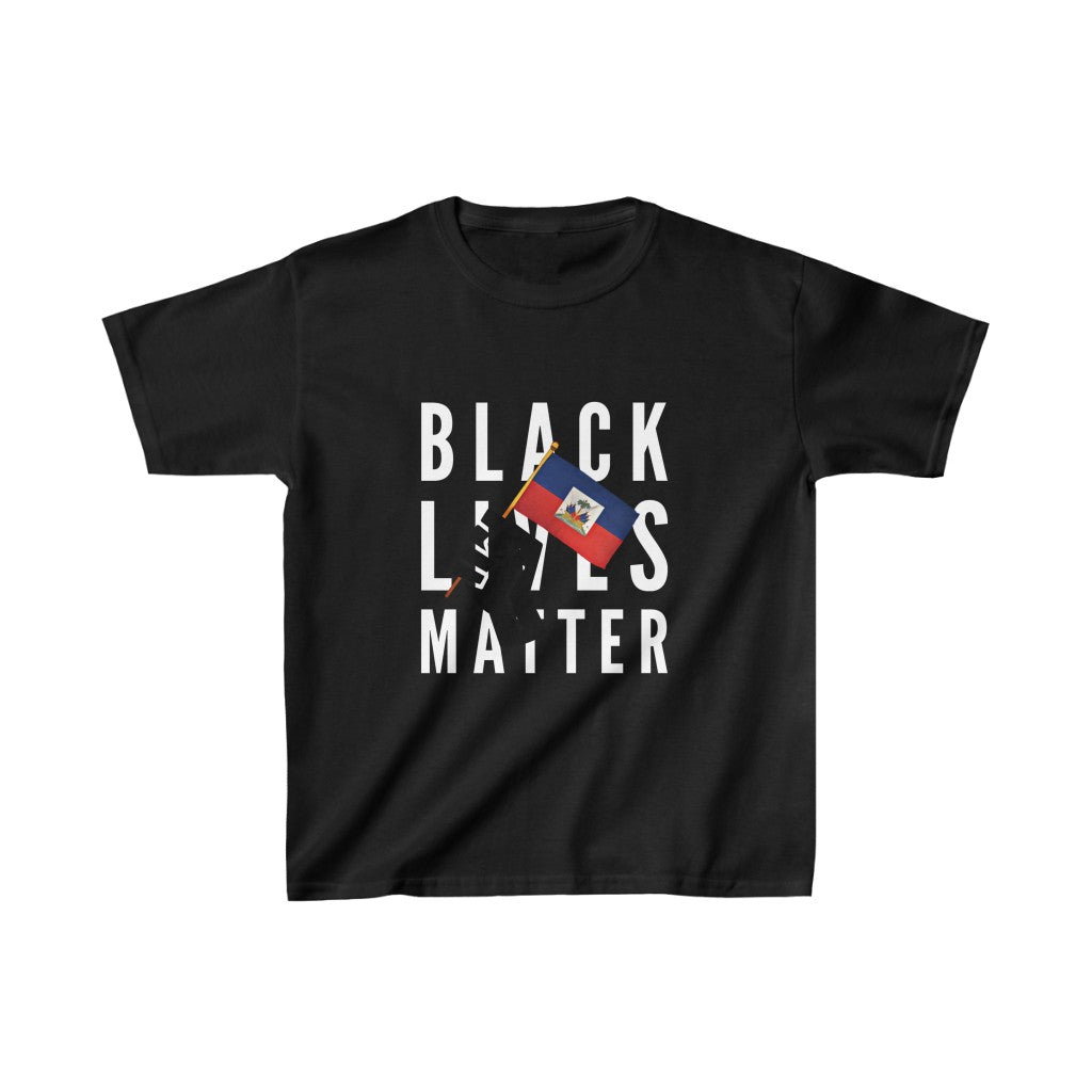 Kids Black Lives Matter Haiti | BLM Haitian Flag T-Shirt | Unisex Tee Shirt