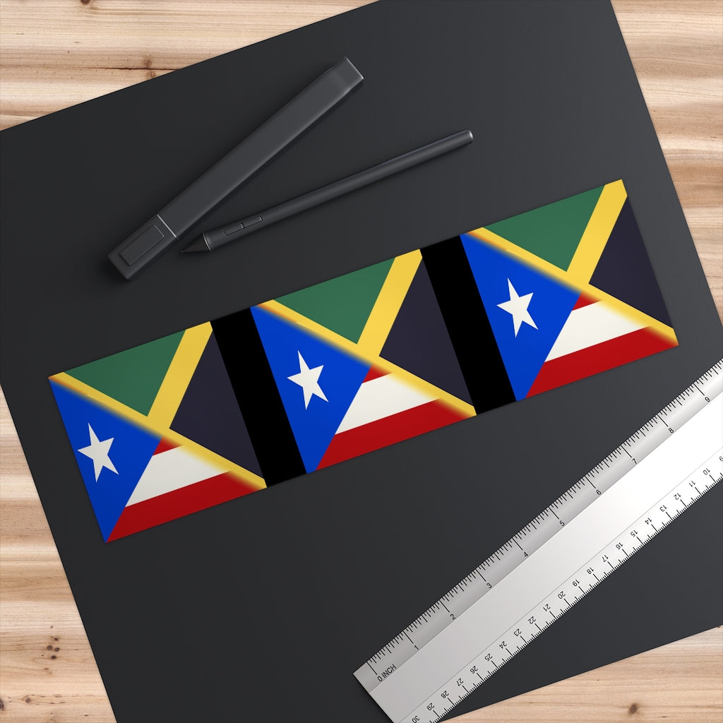 Jamaican Puerto Rican Bumper Stickers | PR Jamaica Sticker