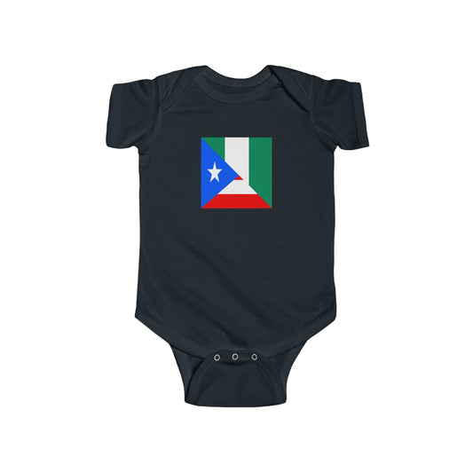 Puerto Rican Nigerian Baby Bodysuit | PR Nigeria African Baby Boy Girl