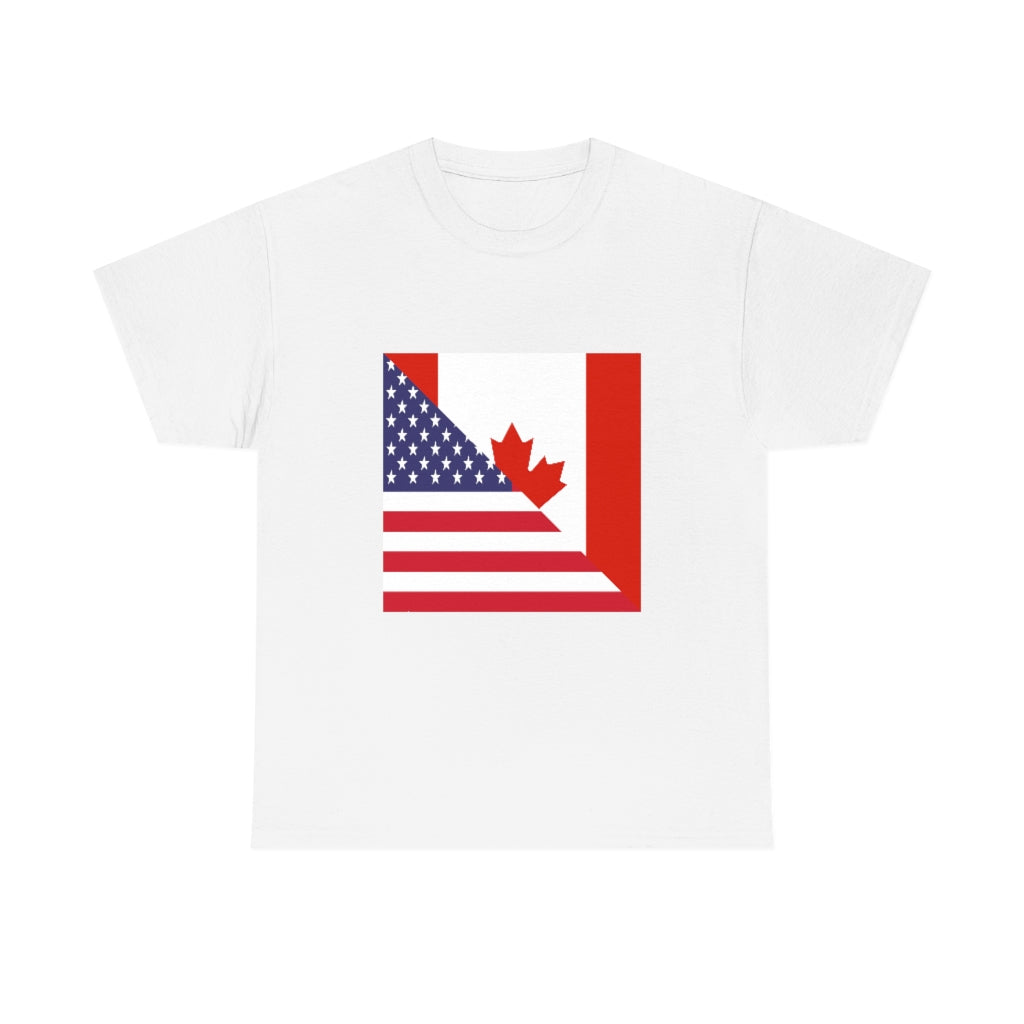 Canadian American Flag Shirt | Unisex Canada Men Women TShirt