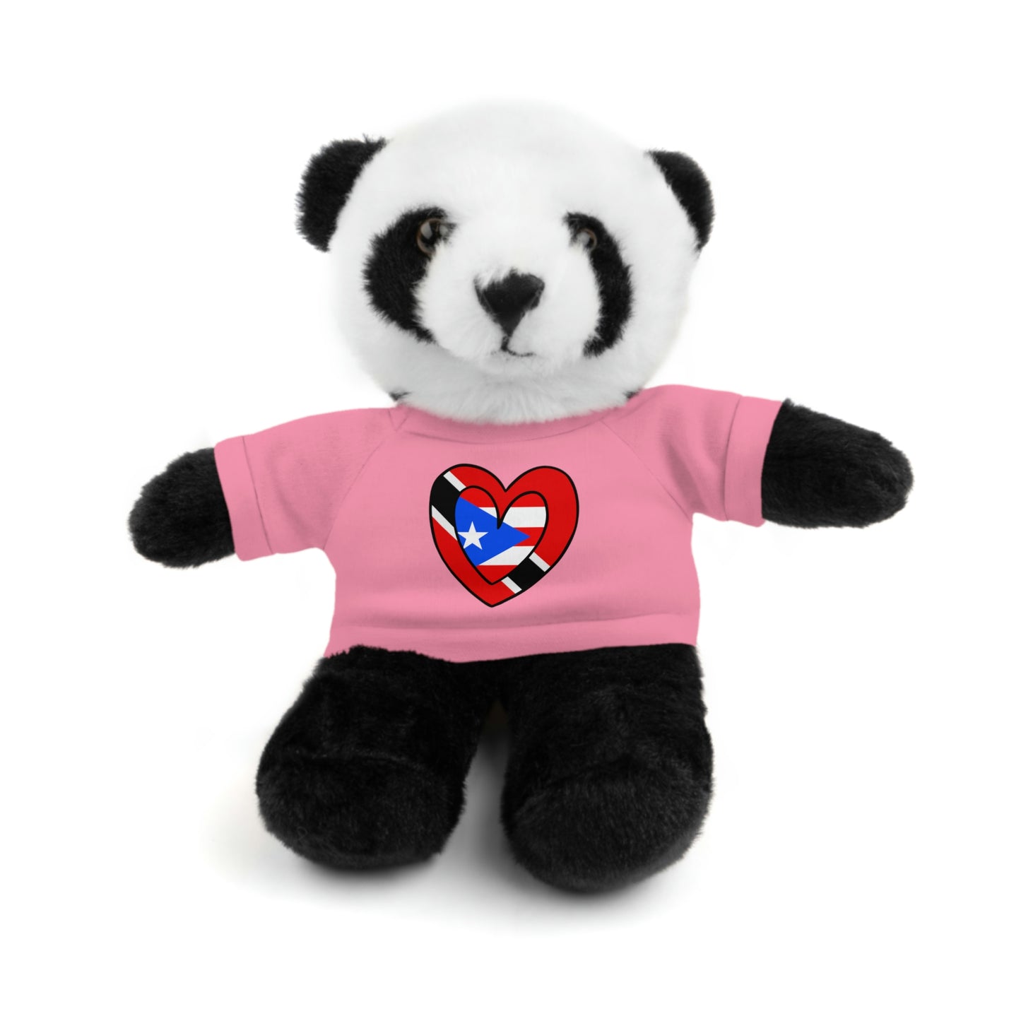 Puerto Rican Trini Valentines Day Gift Stuffed Animal | Boricua Trinidad Flag Toy