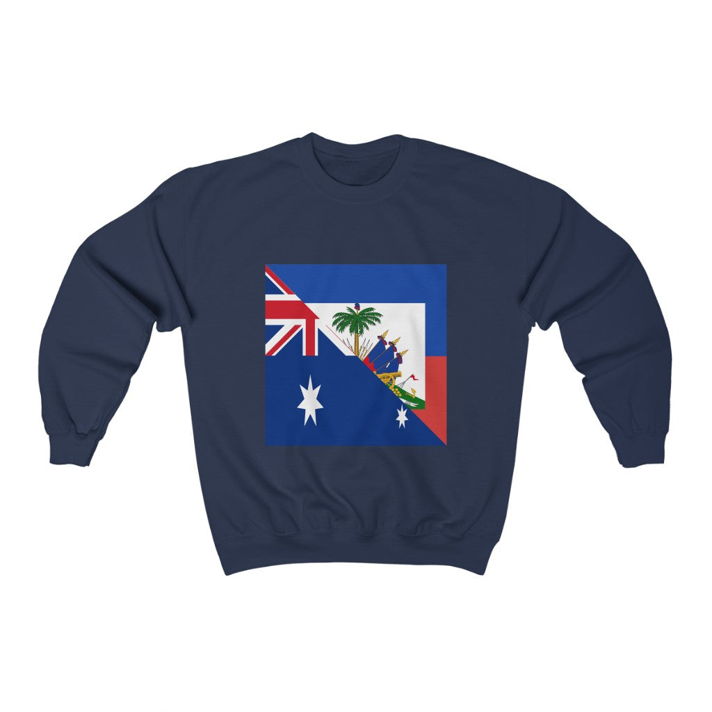 Australian Haitian Flag Sweatshirt | Unisex Australia Haiti Apparel