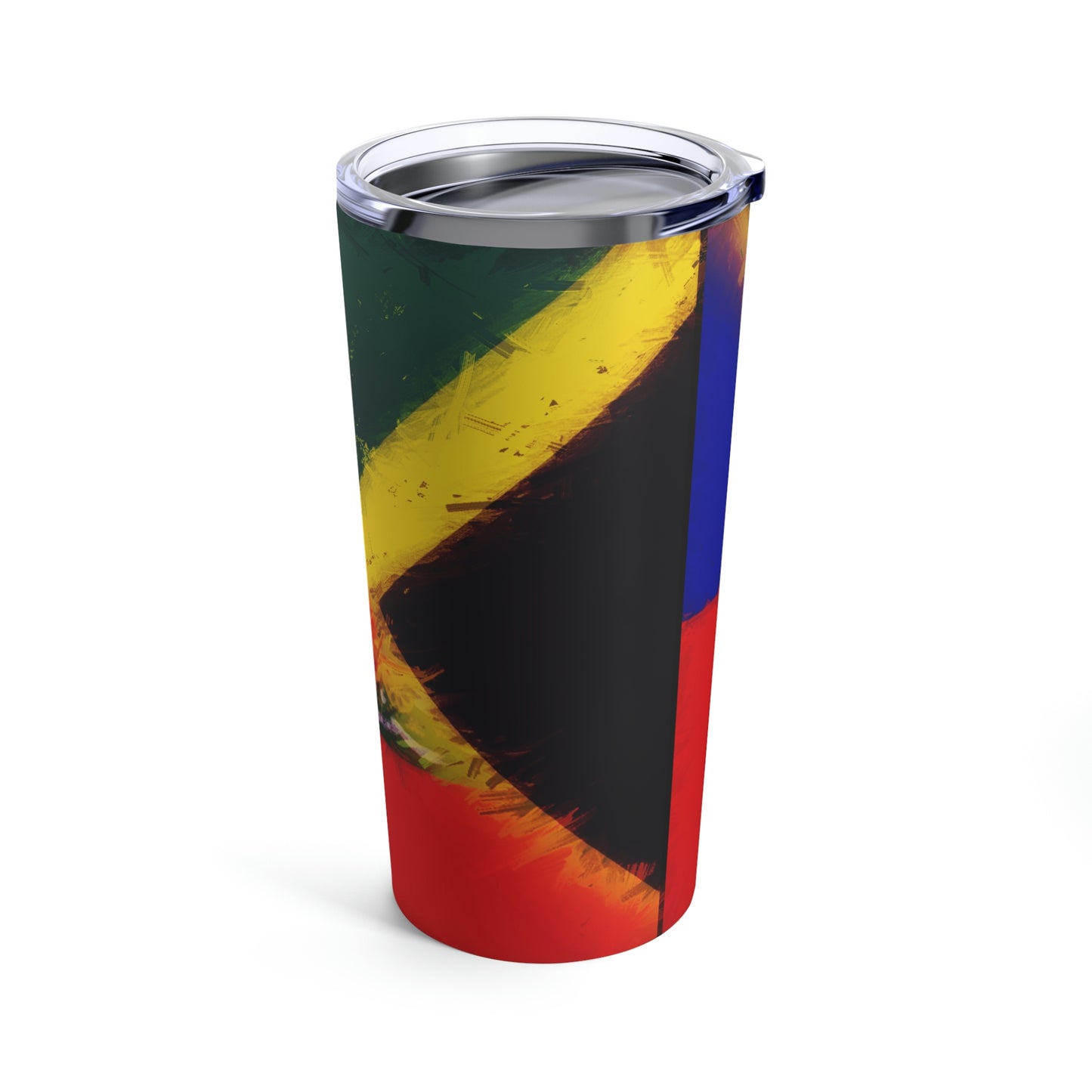 Haitian Jamaican Painted Flag | Haiti Jamaica Tumbler 20oz