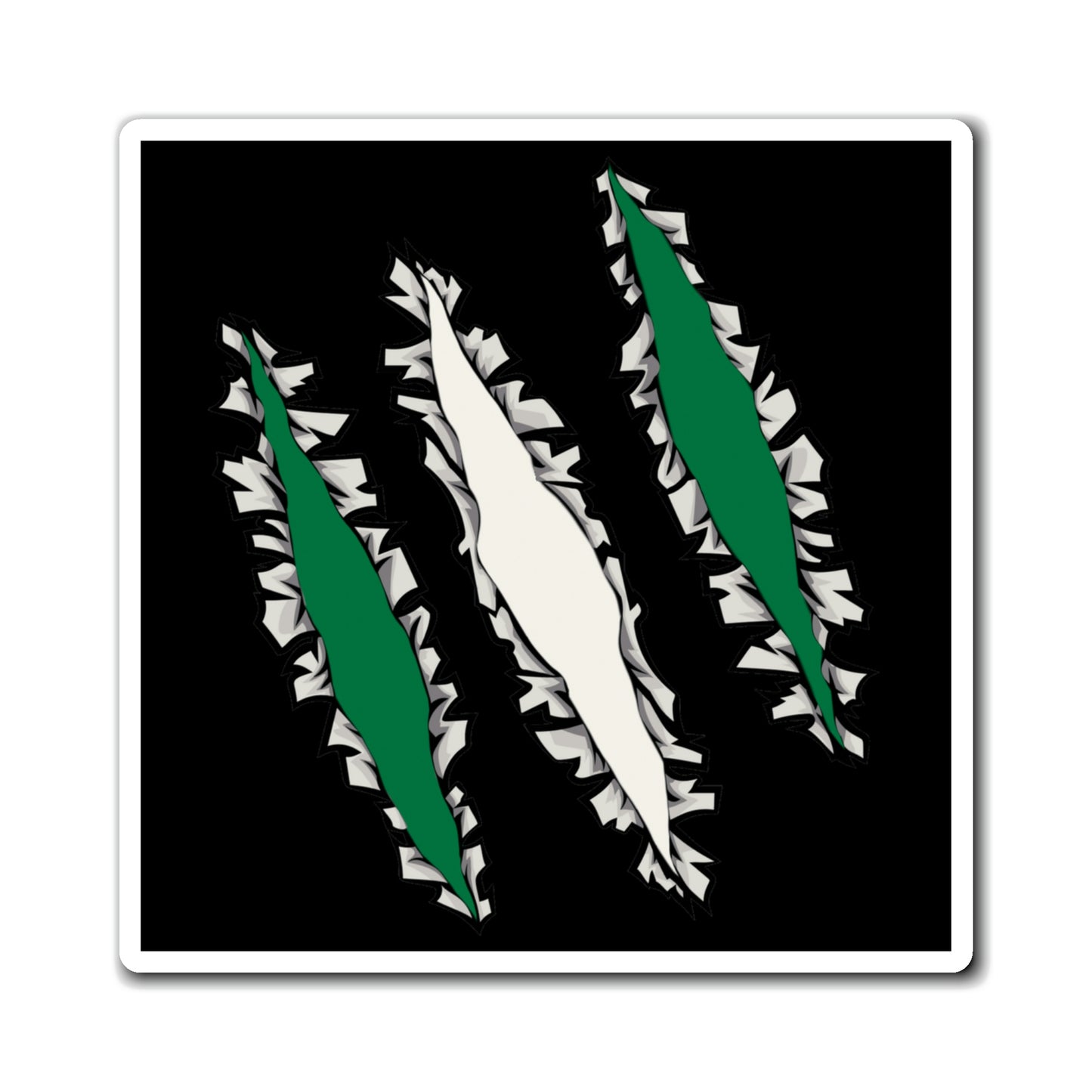 Slashed Nigeria Flag | Nigeria Magnet