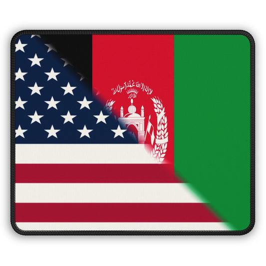 Afghan American Flag Computer Laptop Mousepad | Afghanistan USA