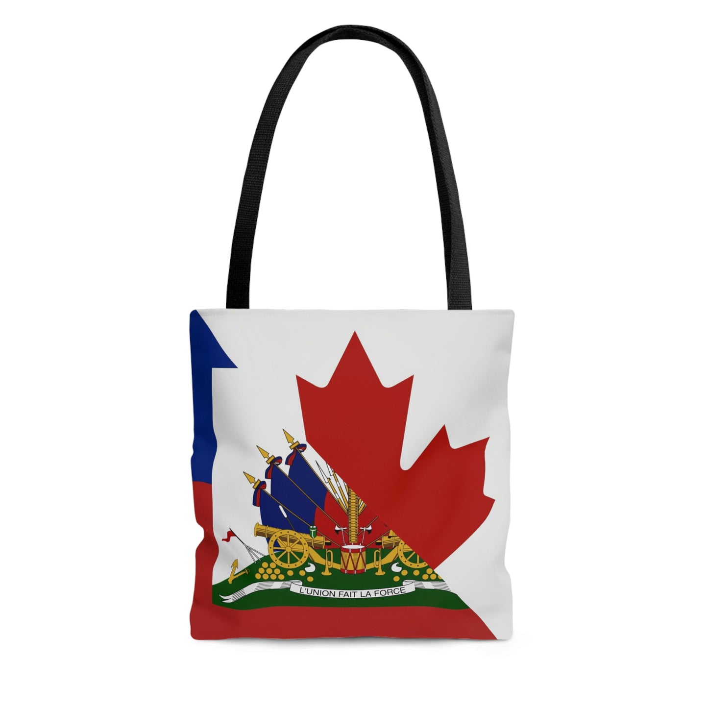 Haitian Canadian Flag | Half Haiti Canada Canadien Tote Bag | Shoulder Bag