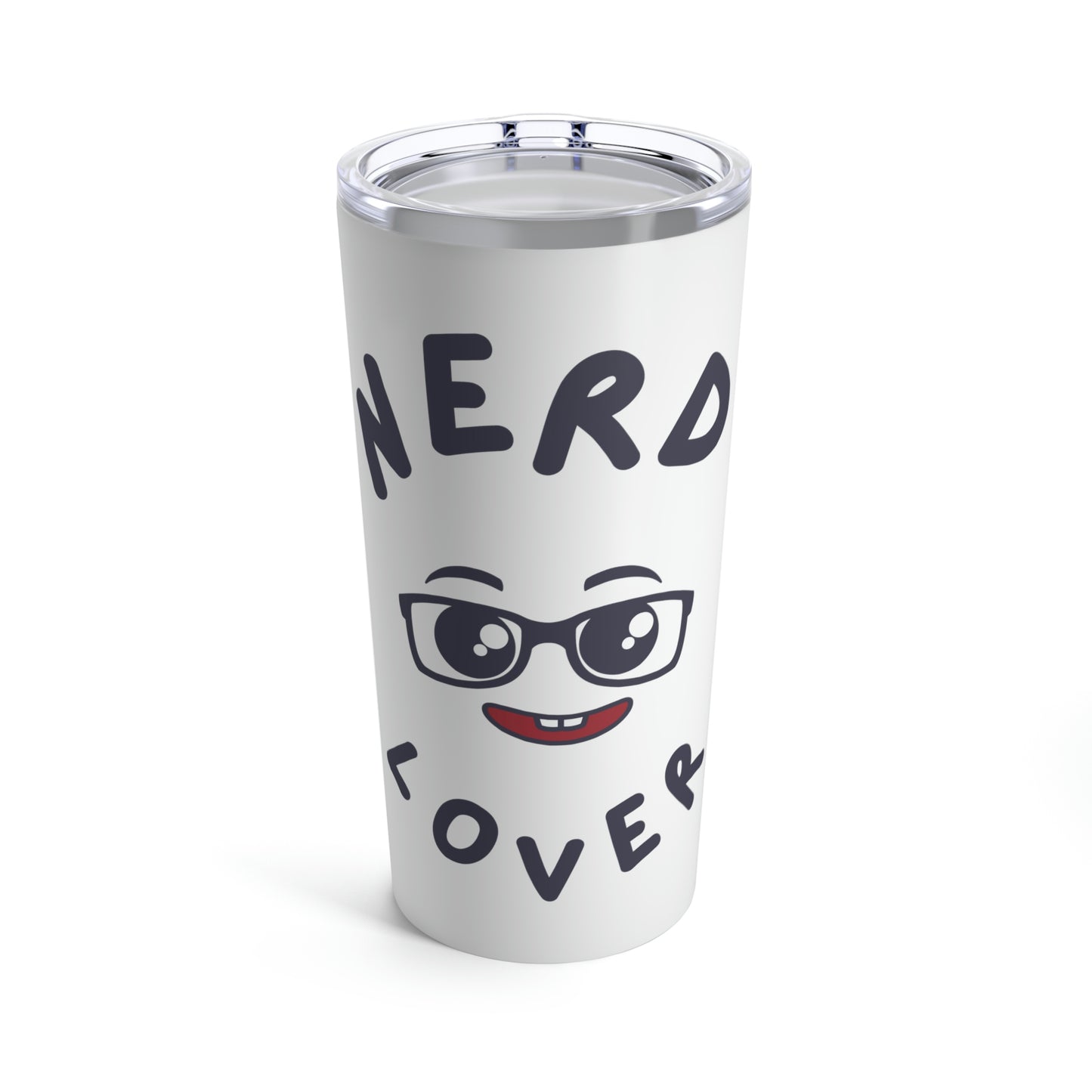 Nerd Lover Geek Love Book Worm Tumbler 20oz Beverage Container