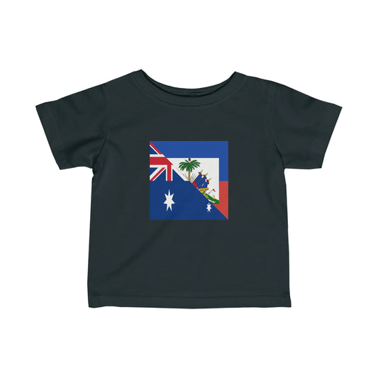 Infant Australian Haitian Flag Australia Haiti Toddler Tee Shirt