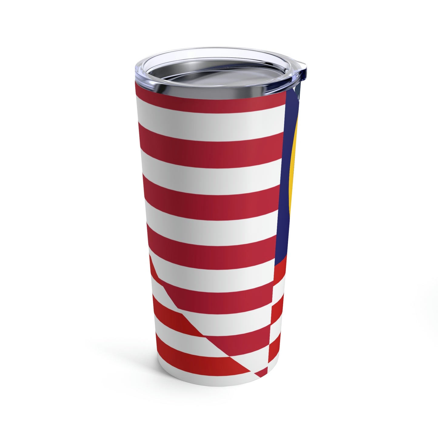 Malaysia American Flag Half Malaysian USA  Tumbler 20oz Beverage Container