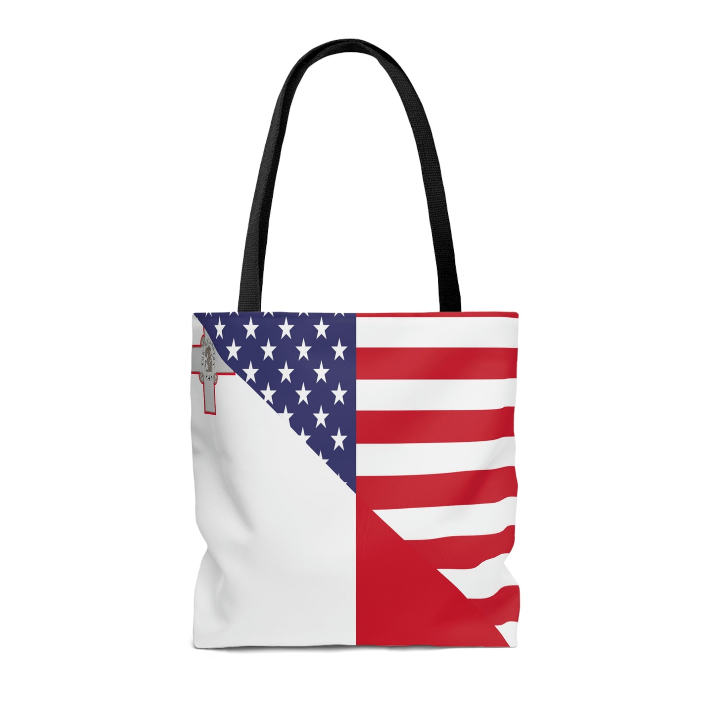 Maltese American Flag Malta USA Tote Bag | Shoulder Bag