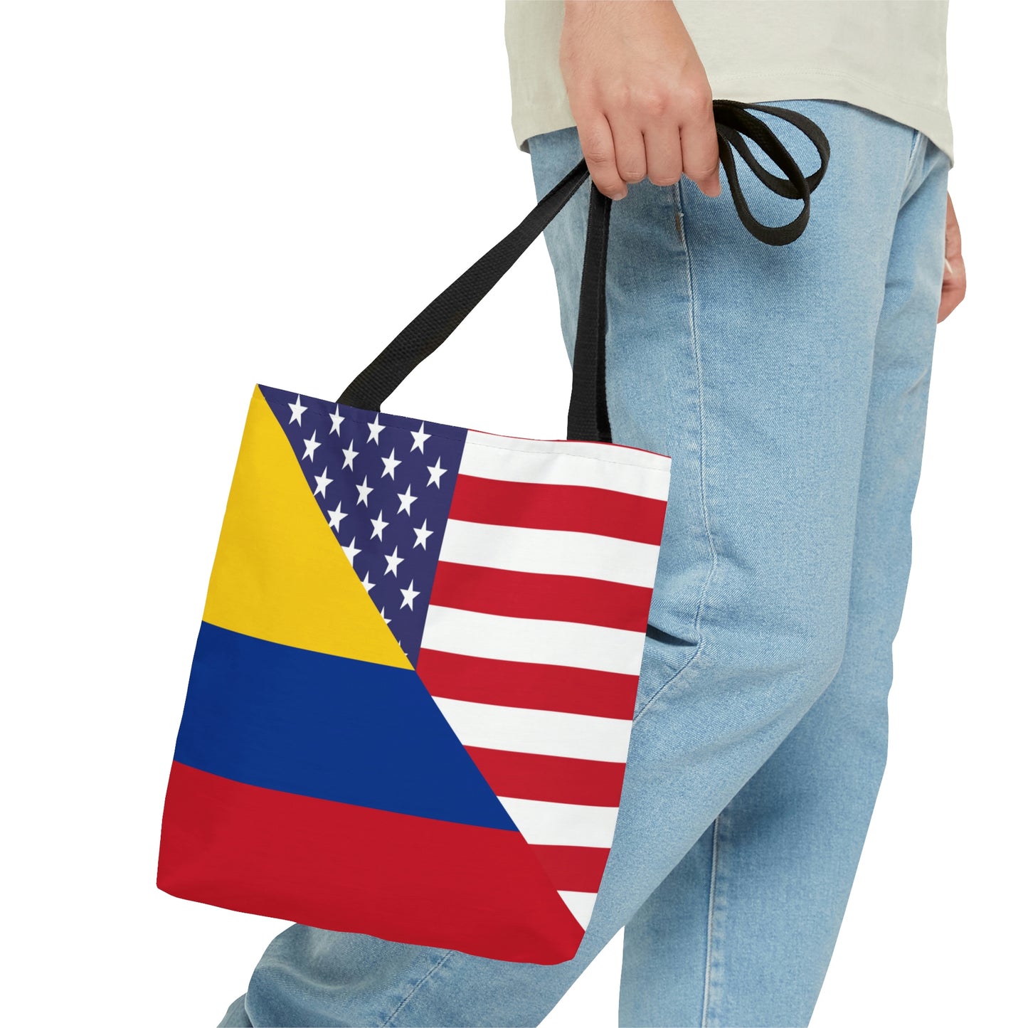 Colombian American Flag Colombia USA Tote Bag | Shoulder Bag