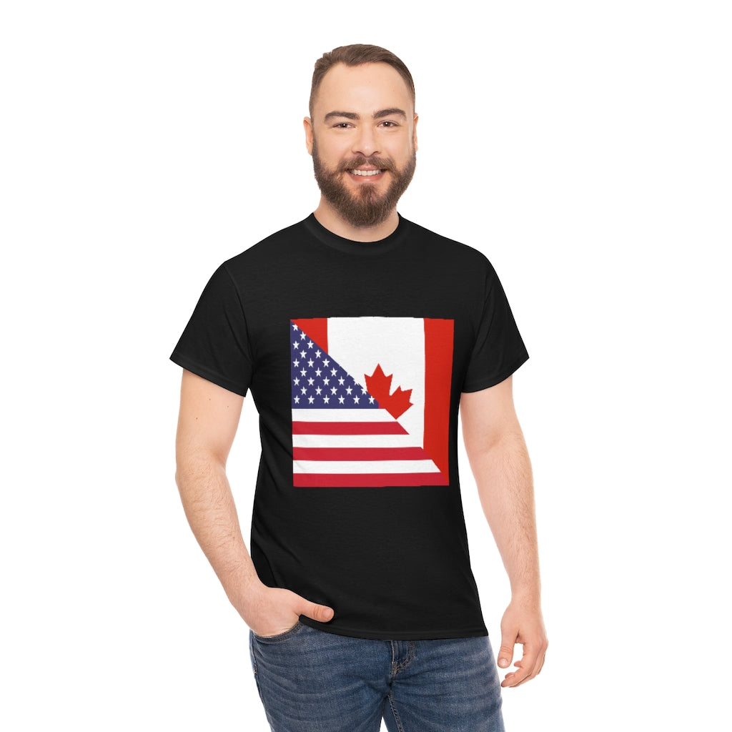 Canadian American Flag Shirt | Unisex Canada Men Women TShirt