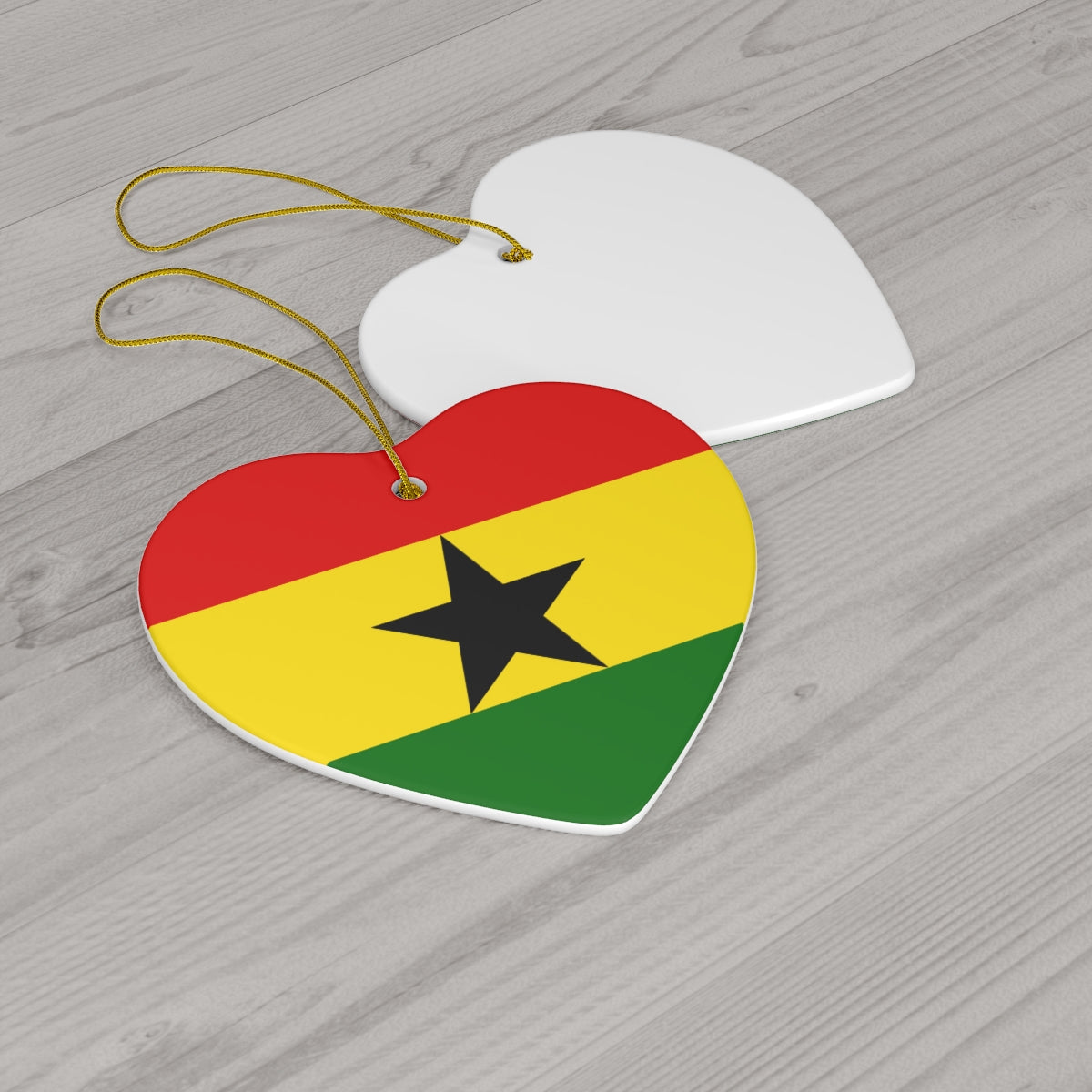 Ghana Flag Ceramic Ornaments | Ghanaian Christmas Tree