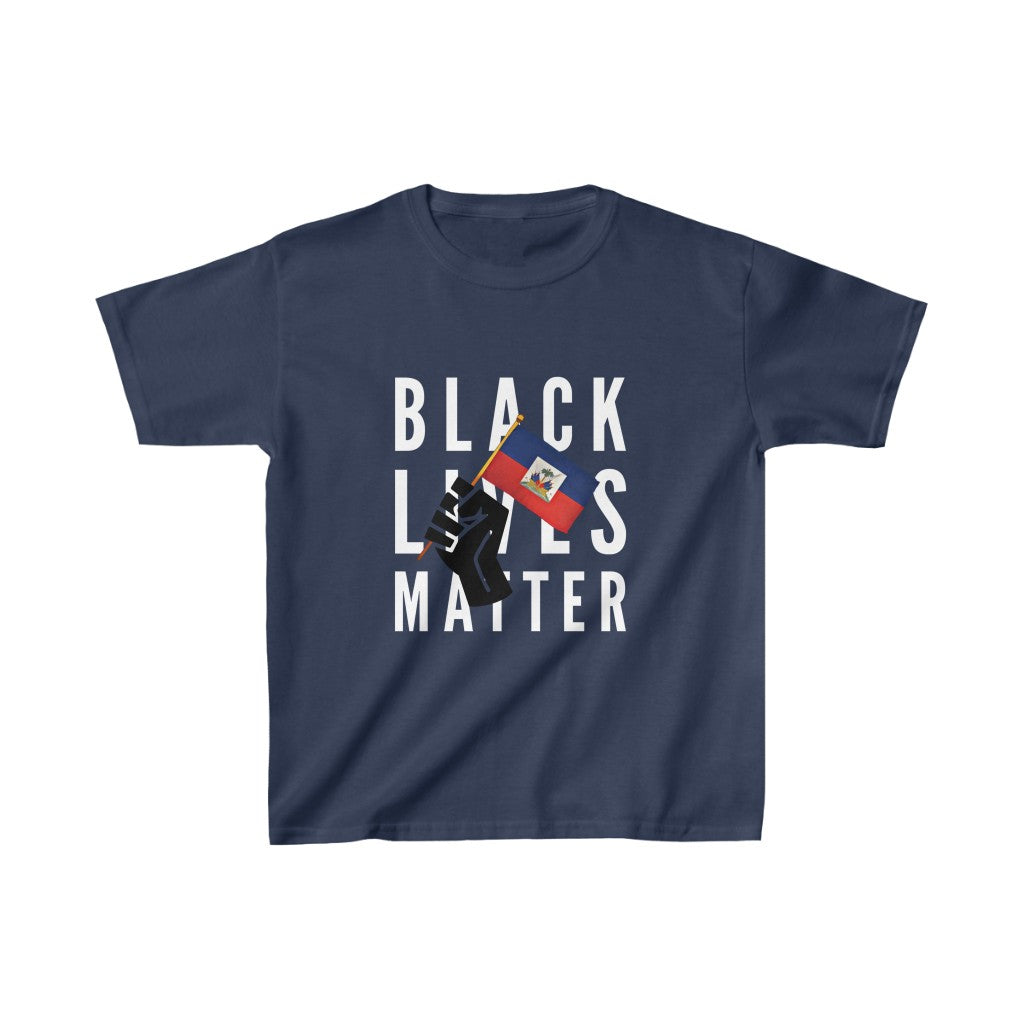 Kids Black Lives Matter Haiti | BLM Haitian Flag T-Shirt | Unisex Tee Shirt