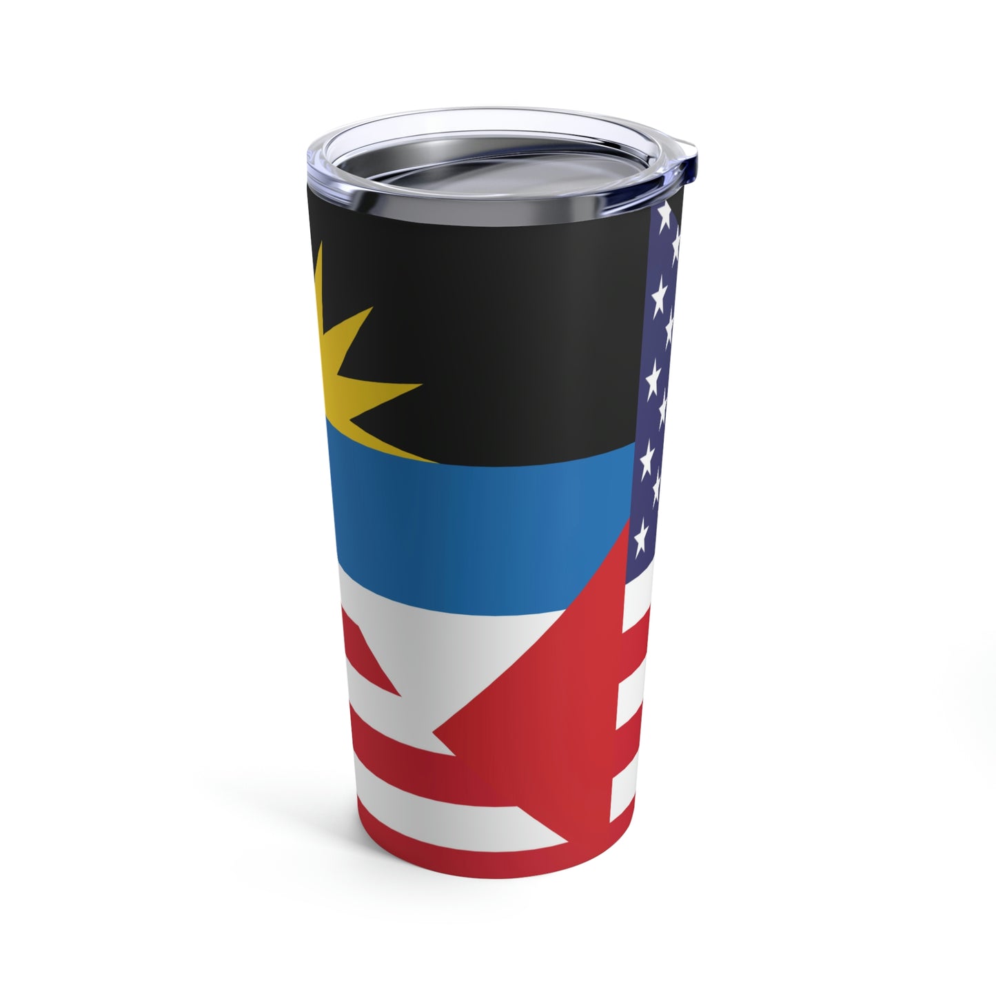 Antigua and Barbuda American Flag Antiguan USA Tumbler 20oz