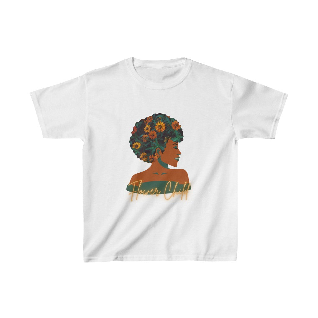 Kids Flower Child | Earth Lady  T-Shirt | Unisex Tee Shirt