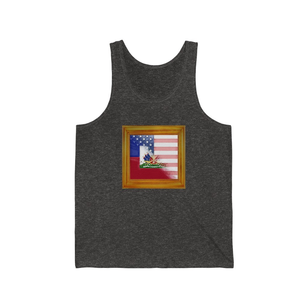 Haitian-American Flag Tank Top