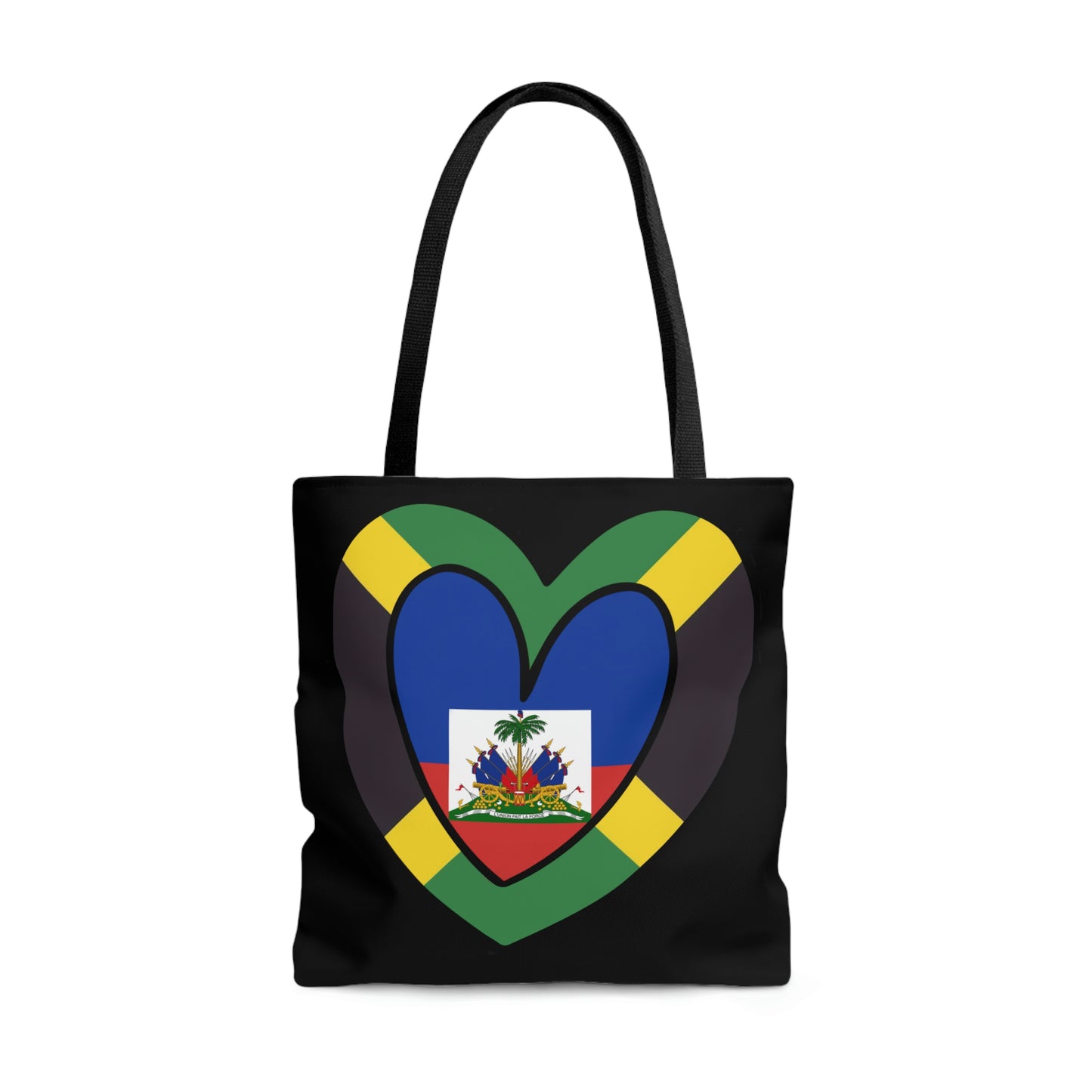 Jamaican Haitian Flag Inner Heart Jamaica Haiti  Tote Bag | Shoulder Bag