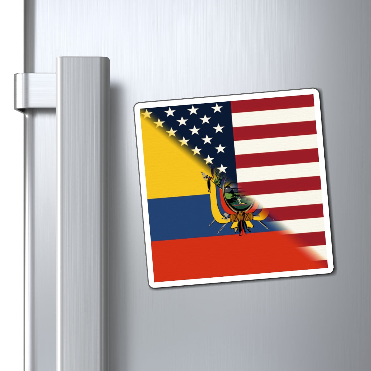 Ecuadorian American Flag | Half Ecuador USA  Magnet