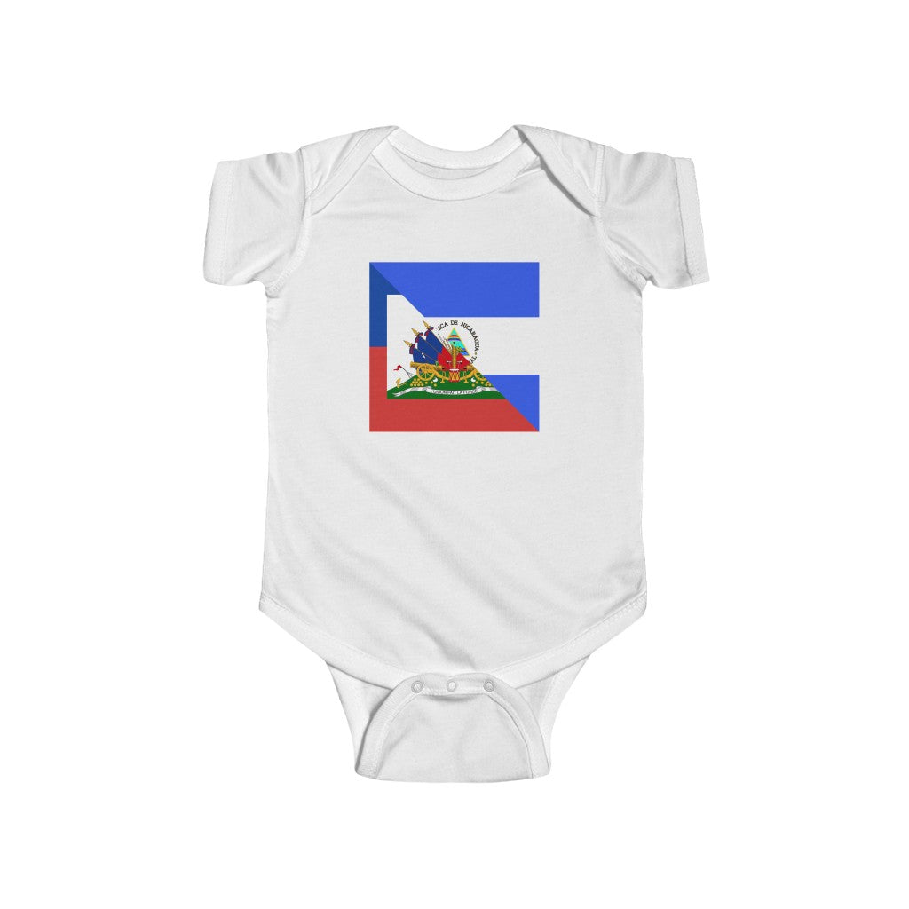 Newborn Haiti - Nicaragua Flag | Half Haitian Nicaraguan Baby Boy Girl